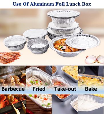 熱耐性 エコ・フレンドリー 衛生性 アルミ製の食品包装用ランチボックス