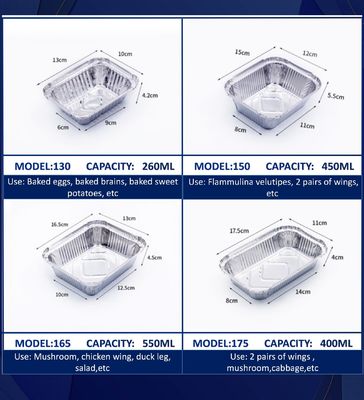食品グレードのアルミニウムランチボックスに適しています レストラン業界,カスタマイズされたサービス, 10年以上プロフェッショナル工場サポート