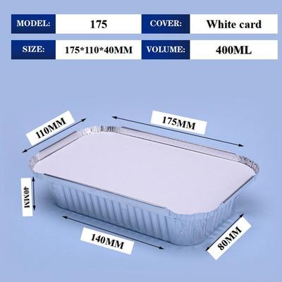 3つの蓋のオプションを持つ食品級アルミホイルランチボックス