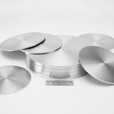 カスタムサイズ 100-1000mm 直径 アルミニウム円盤 裂け目耐性 深画 1050 1060 3003 調理用具とランプカバーのスタンプリング用合金